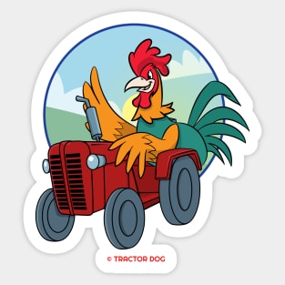 Tractor Critters Rooster Sticker